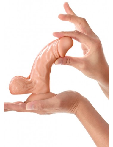 Sextoys - Godes & Plugs - Gode réaliste avec testicules et ventouse 13cm - CC514115 - Real Body
