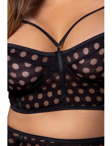 Ensemble 2 pièces noir grande taille - MAL2631XBLK