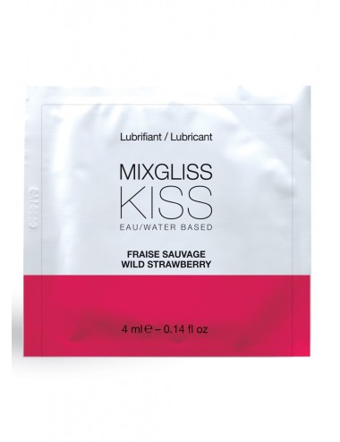 Dosette de Lubrifiant à base d'eau parfum Fraise 4 ml - MG-02090 - Lubrifiants - Mixgliss