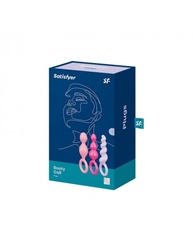 Sextoys - Plugs - Coffret 3 plugs satisfyer différents couleur Longueur 150mm - CC597160 - Satisfyer