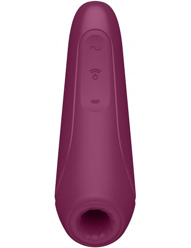 Sextoys - Vibromasseurs - Stimulateur connecté Satisfyer Curvy 1 - Bordeaux - Satisfyer