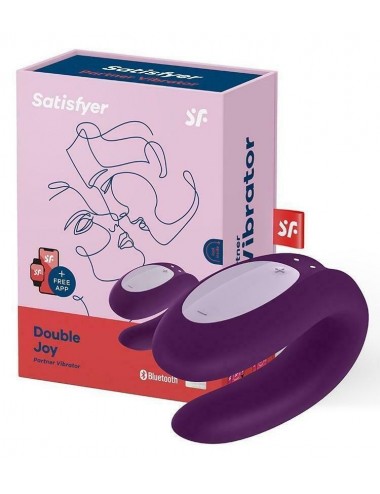 Sextoys - Vibromasseurs - Stimulateur connecté pour couple satisfyer double joy - violet - Satisfyer