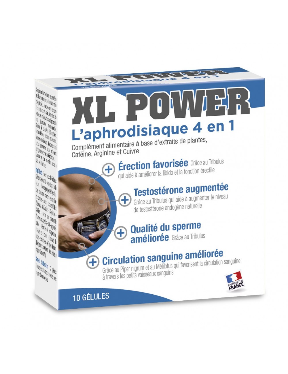Boîtes de 10 gélules aphrodisiaques pour renforcer l'érection XL power - Plaisirs Intimes - Labophyto