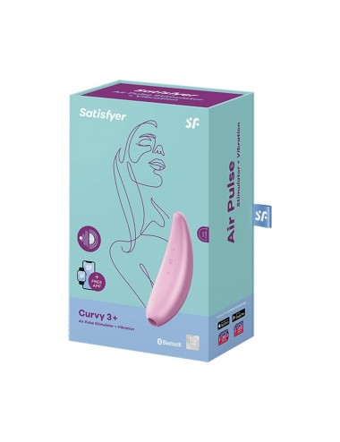 Sextoys - Masturbateurs & Stimulateurs - Stimulateur rose connecté Curvy 3 Satisfyer - CC5972430050 - Satisfyer