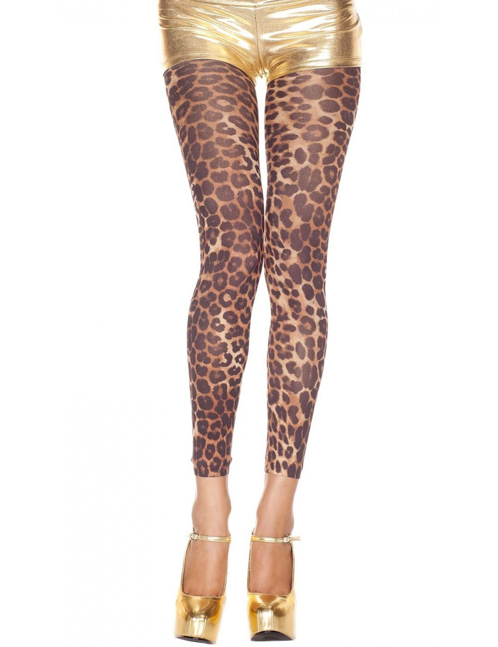 Lingerie - Leggings Sexy - Legging sexy fine voile imprimé léopard - Music Legs