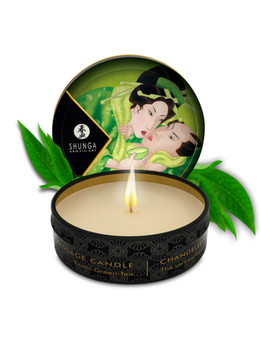 Mini bougie de massage - thé vert exotique - Bougies de massage - Shunga