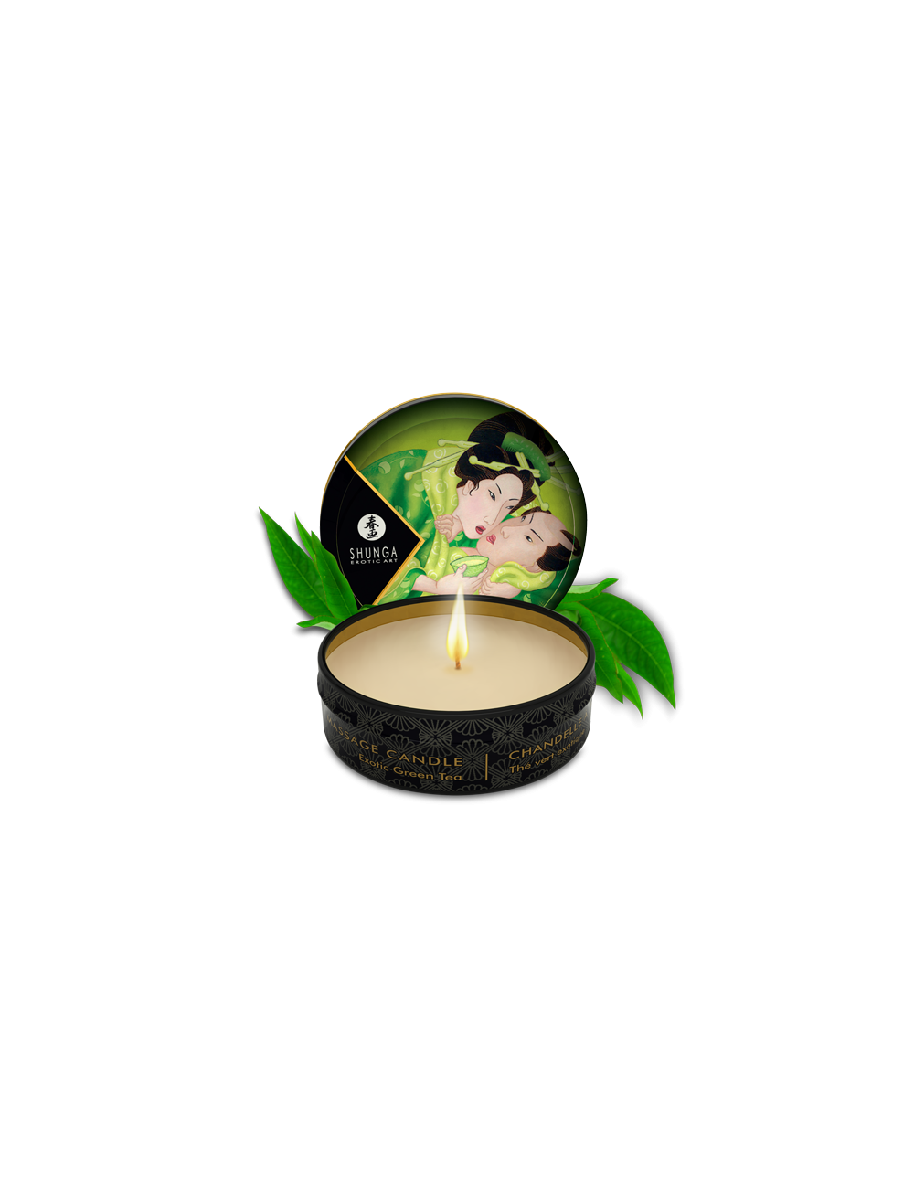 Mini bougie de massage - thé vert exotique - Bougies de massage - Shunga