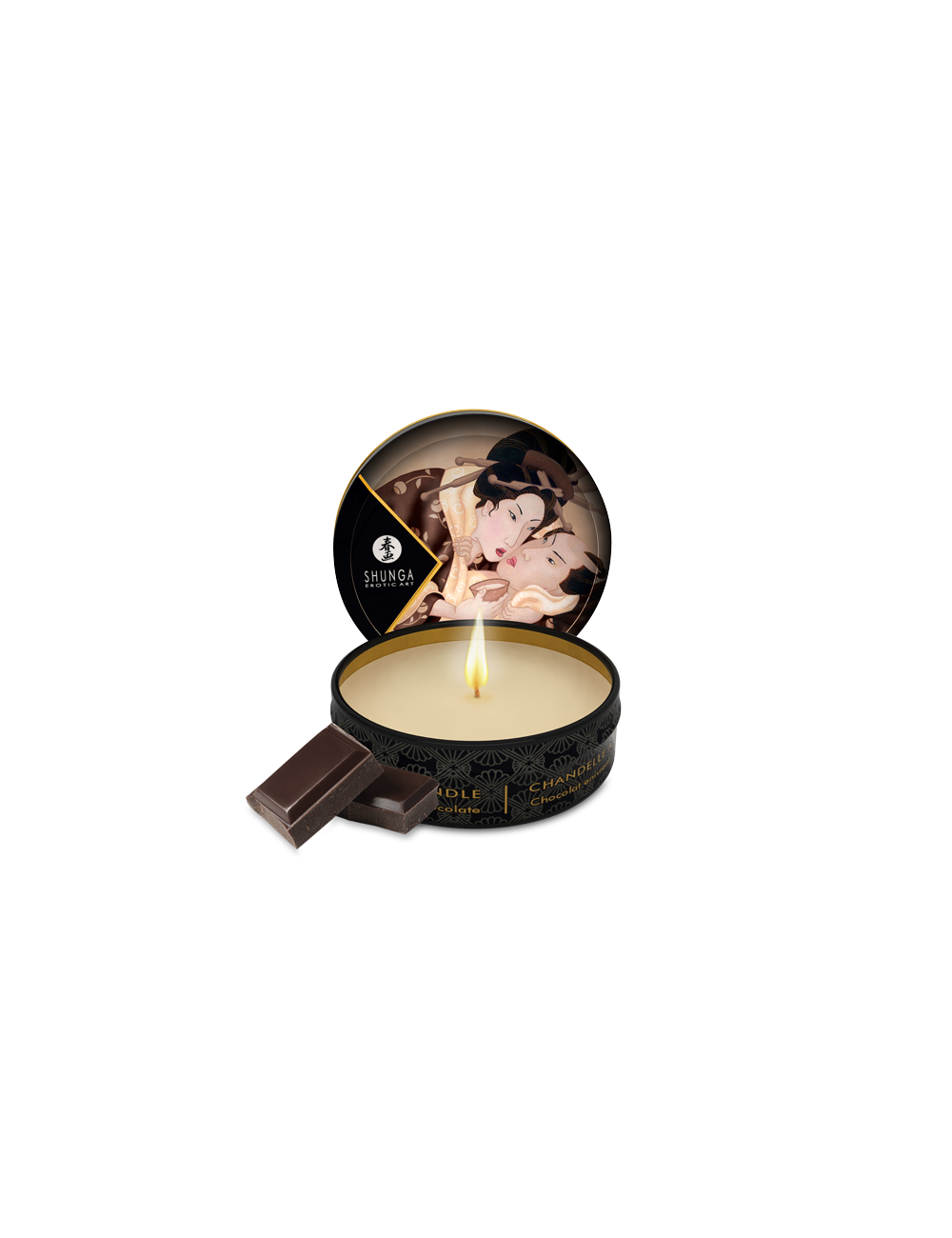 Mini bougie de massage - chocolat enivrant - Bougies de massage - Shunga
