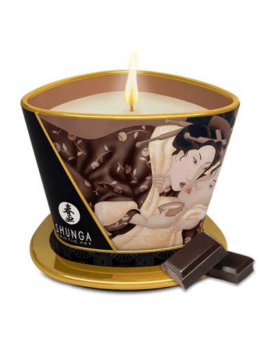 Bougie de massage lueur et caresses en Chocolat Enivrant - Bougies de massage - Shunga