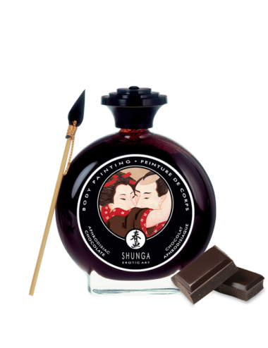 Peinture de corps embrassable chocolat noir - sh2-01074 - Peintures de Corps - Shunga