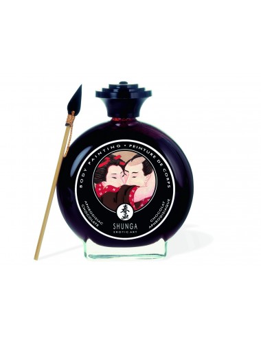 Peinture de corps embrassable chocolat noir - sh2-01074 - Peintures de Corps - Shunga