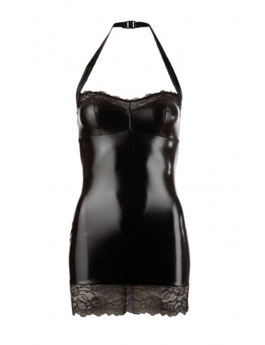 Lingerie - Robes et jupes sexy - Robe aspect cuit Sexy noir avec dentelle - OR2715244BLK - COTTELLI