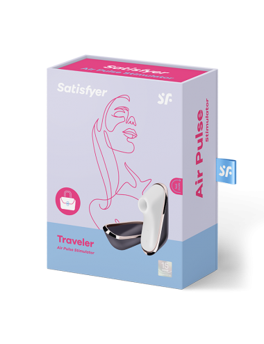 Sextoys - Masturbateurs & Stimulateurs - Stimulateur vibromasseur noire Satisfyer Pro Traveler - Satisfyer
