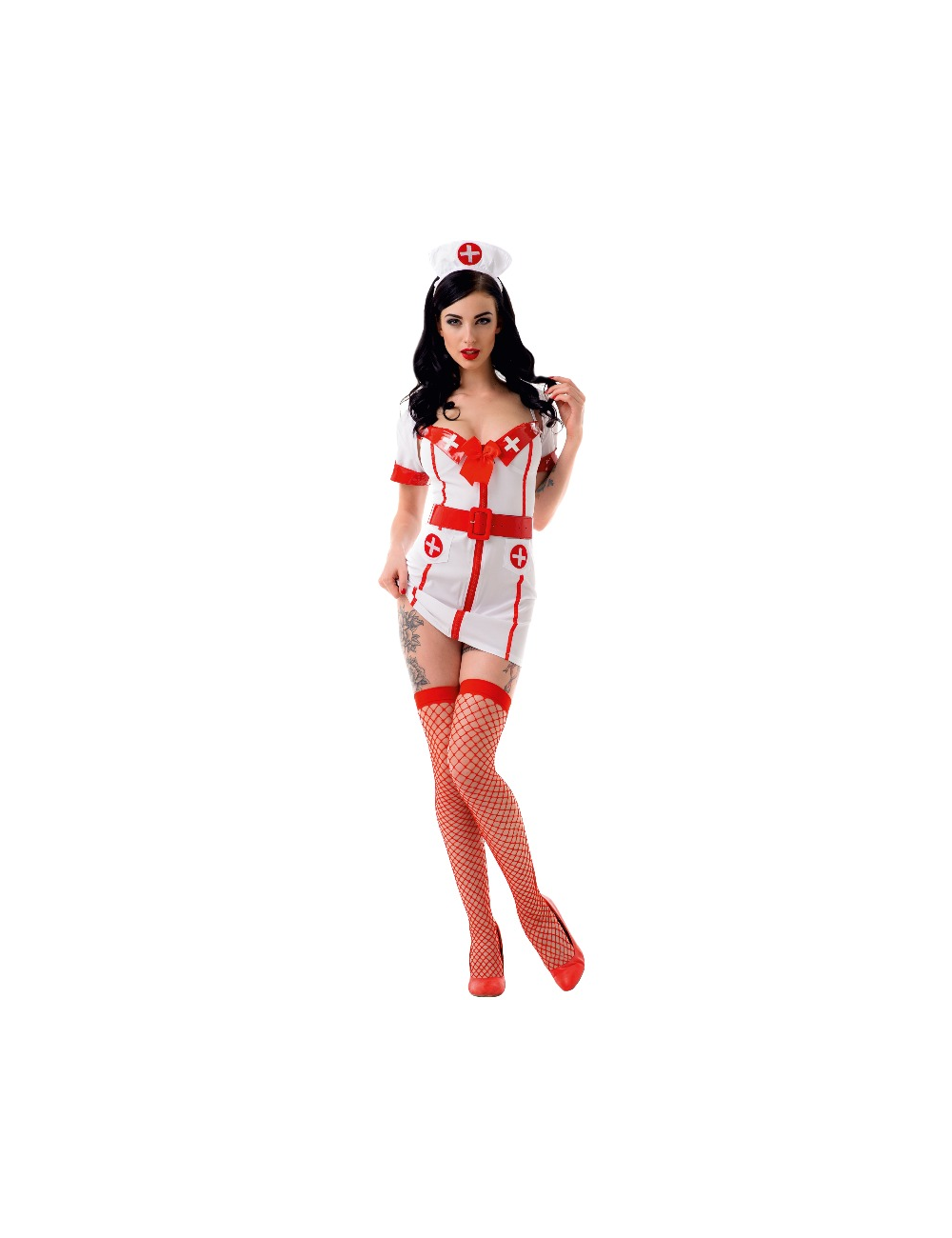 Le frivole - 02196 costume infirmière ensemble 4 pièces l / xl