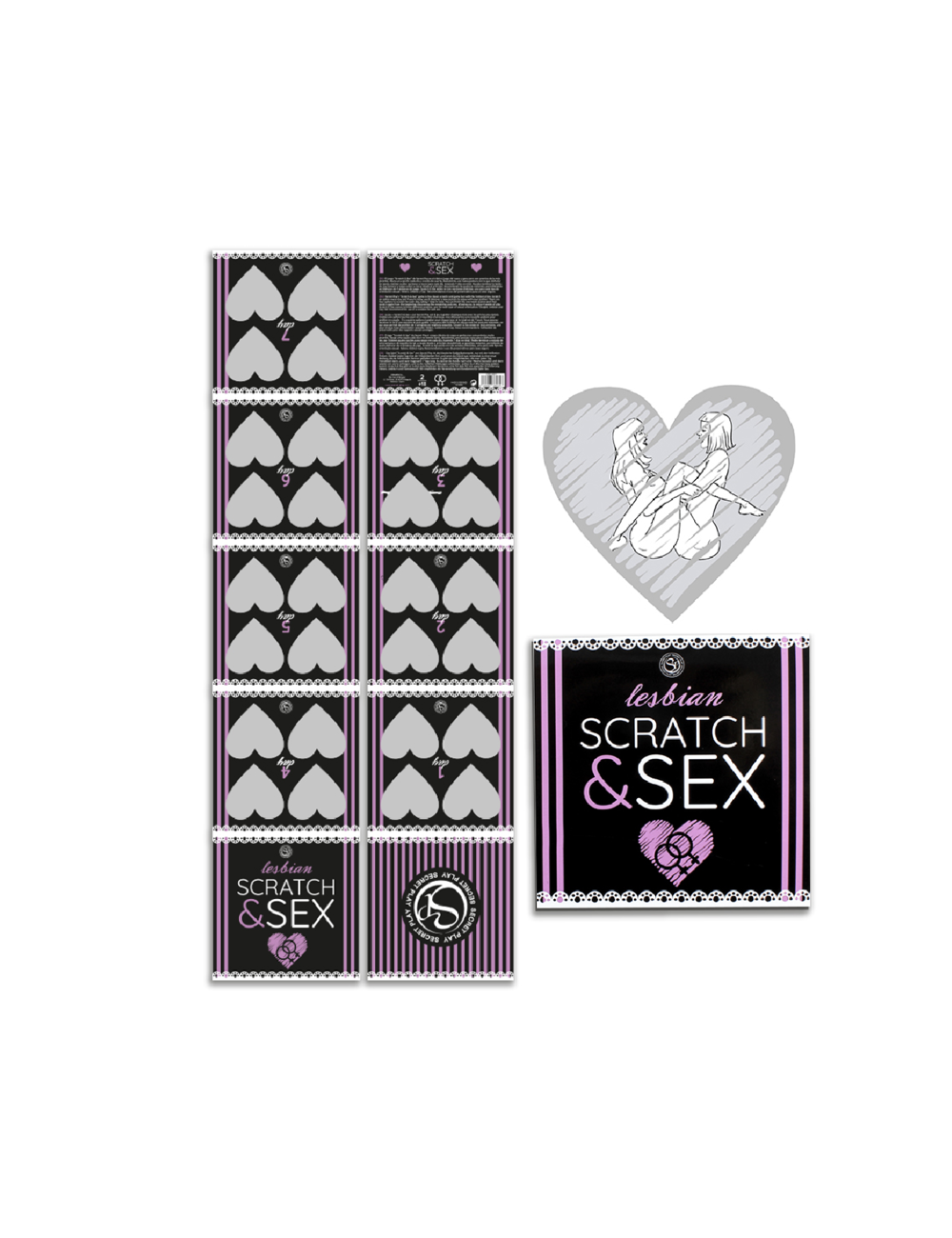 Sextoys - Jeux coquins - Secretplay scratch & sex juego parejas posturas lesbicas (es/en/fr/pt/de) - Secretplay 100% Games