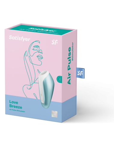 Sextoys - Masturbateurs & Stimulateurs - Stimulateur Satisfyer Love Breeze bleu avec Onde de pression et stimulation clitorid...
