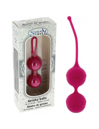 Boules de Geisha en Silicone Fuchsia Ø 3,6 cm