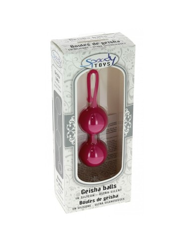 Boules de Geisha en Silicone Fuchsia Ø 3,6 cm