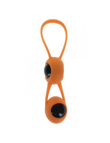 Boules de Geisha Spoody en silicone orange et ABS noir