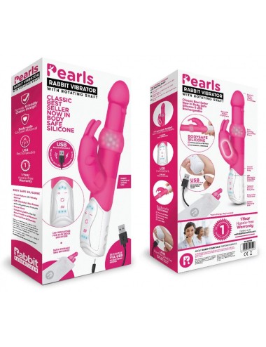 Vibromasseur USB Rabbit Pearls Rose