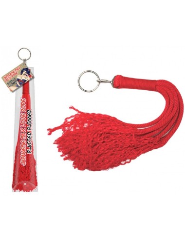 Fouet Rouge en Corde - 60 cm