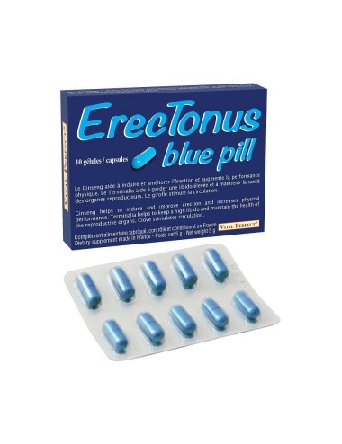 ErecTonus Blue Pill - 10 gélules