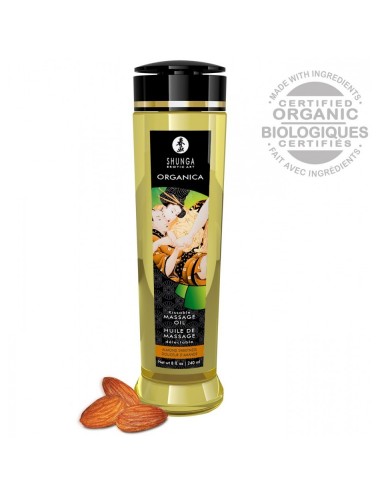 Huile de Massage Biologique Saveur Douceur d'Amande - 240 ml