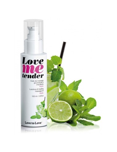 Huile de massage Love Me tender saveur Mojito - 100 ml