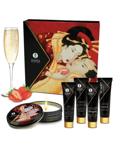 Kit Secret de Geisha Vin Pétillant - Fraise