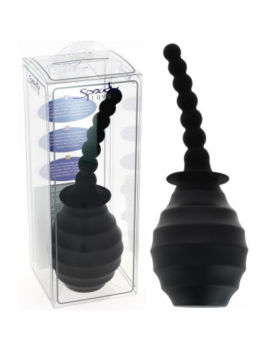 Poire à Lavement avec Plug à Boules en Silicone