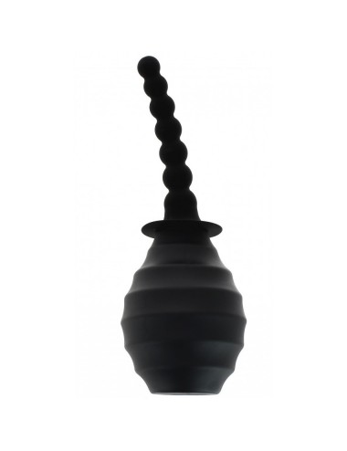 Poire à Lavement avec Plug à Boules en Silicone