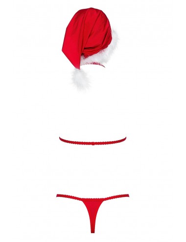 Lingerie - Costumes sexy - Noël santastic ensemble 3 pcs - rouge - Obsessive