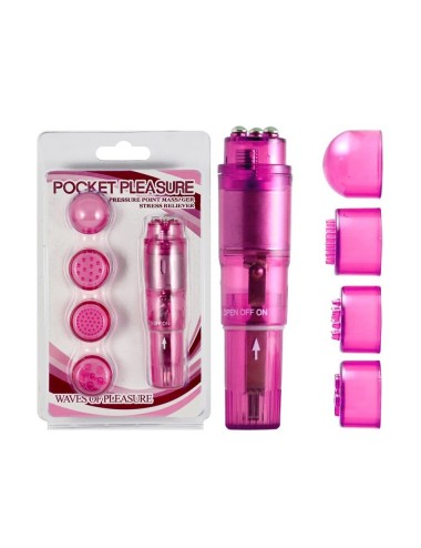 Stimulateur vibrant Pocket Pleasure rose