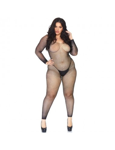 Lingerie - Combinaisons - Leg avenue bodystocking en filet avec brilliant 1x-2x - Leg Avenue Bodystockings