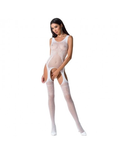 Lingerie - Combinaisons - Passion woman bs061 bodystocking blanc taille unique - Passion Woman Bodystockings