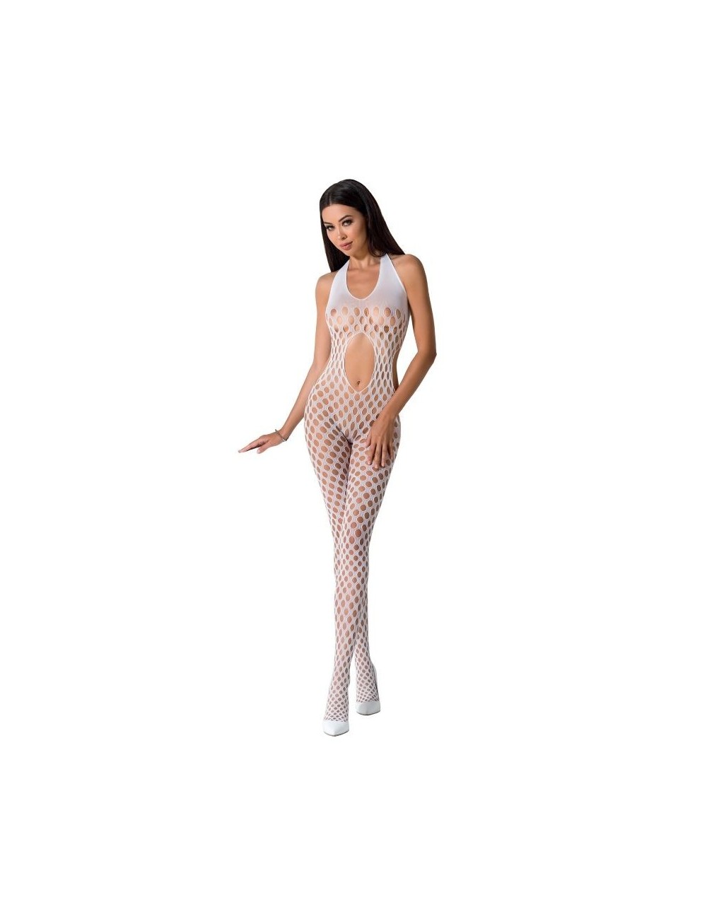 Lingerie - Combinaisons - Passion woman bs065 bodystocking blanc taille unique - Passion Woman Bodystockings