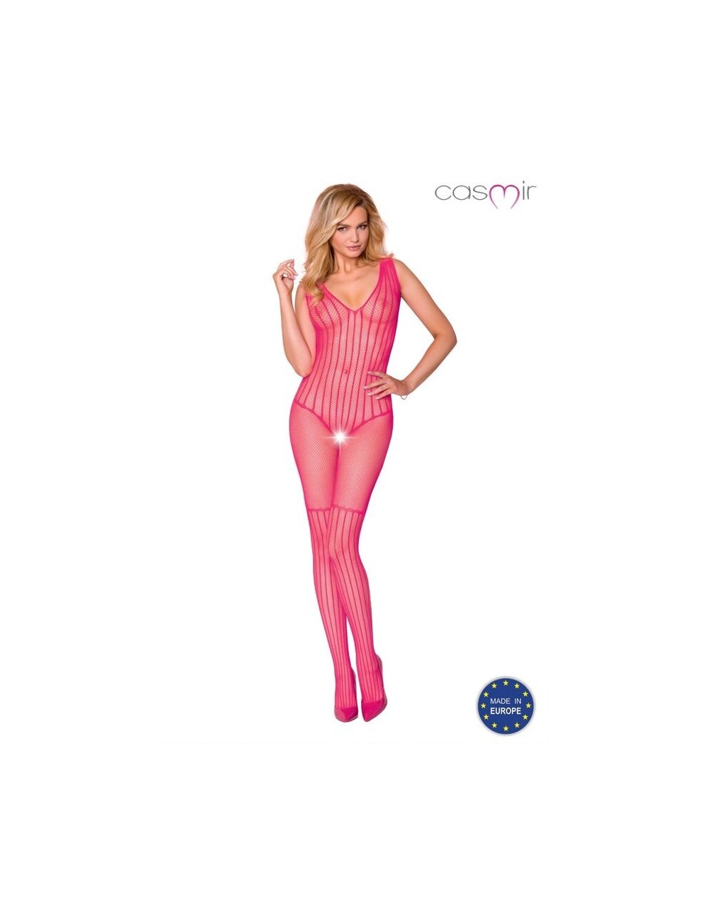 Lingerie - Combinaisons - CASMIR CA006 BODYSTOCKING TAILLE UNIQUE - ROSE - Casmir