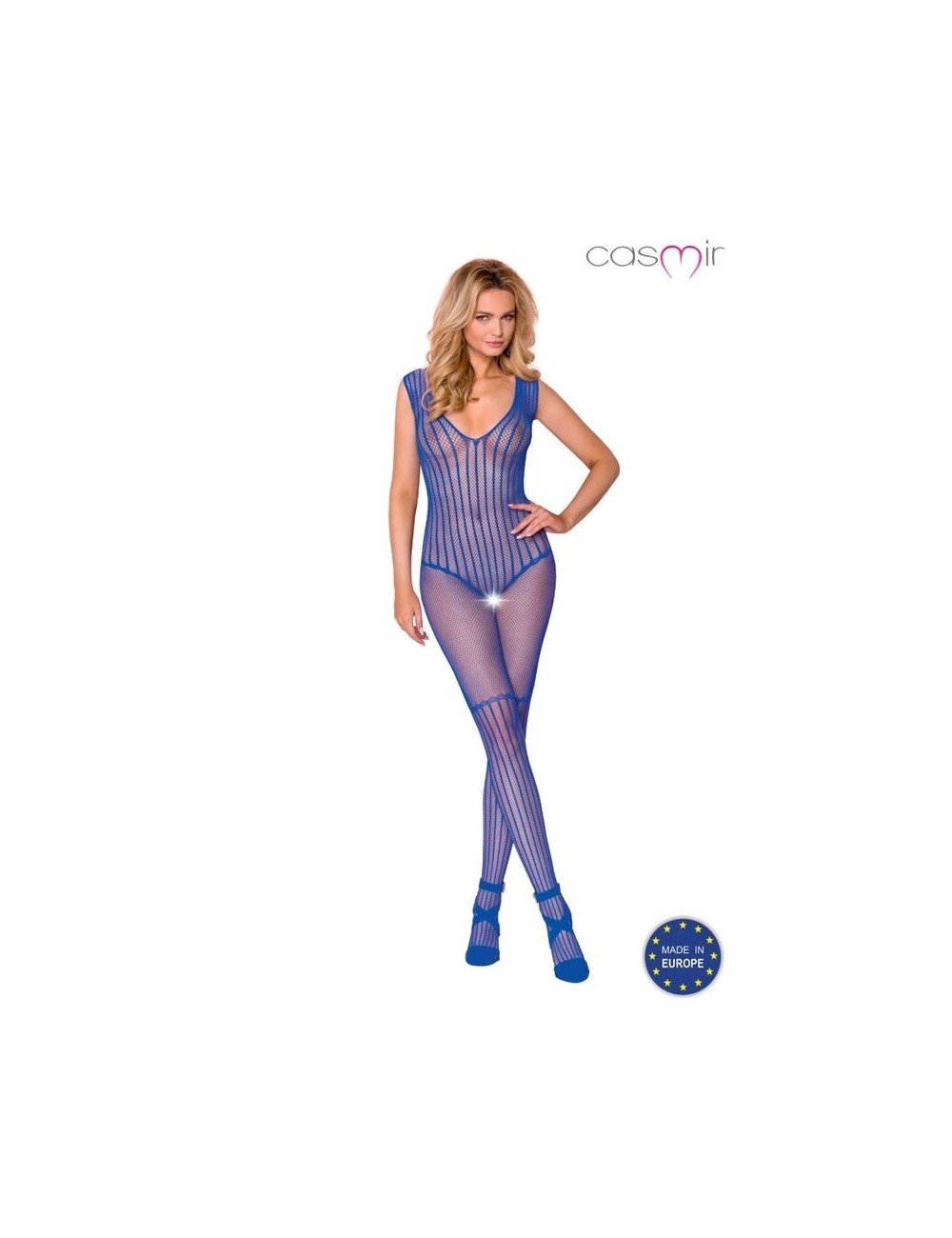 Lingerie - Combinaisons - CASMIR CA006 BODYSTOCKING TAILLE UNIQUE - BLEU - Casmir