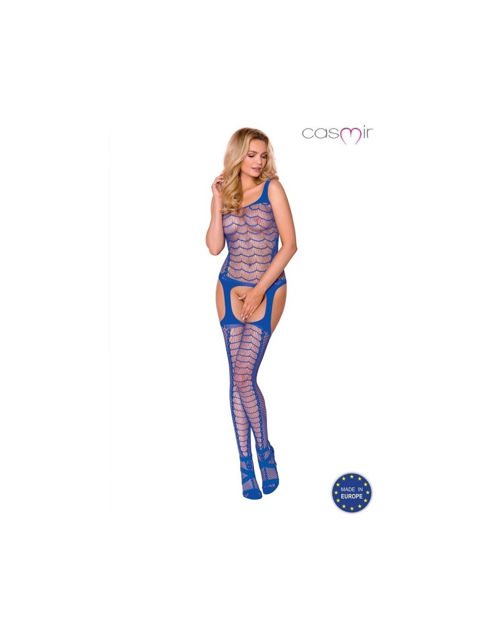 Lingerie - Combinaisons - CASMIR CA007 BODYSTOCKING TAILLE UNIQUE - BLEU - Casmir