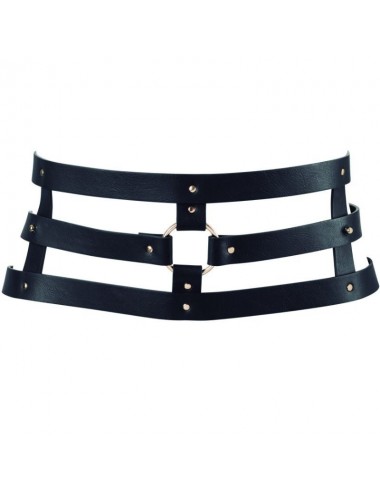 BIJOUX - INDISCRETS CEINTURE LABYRINTHE AVEC BRACELET NOIR