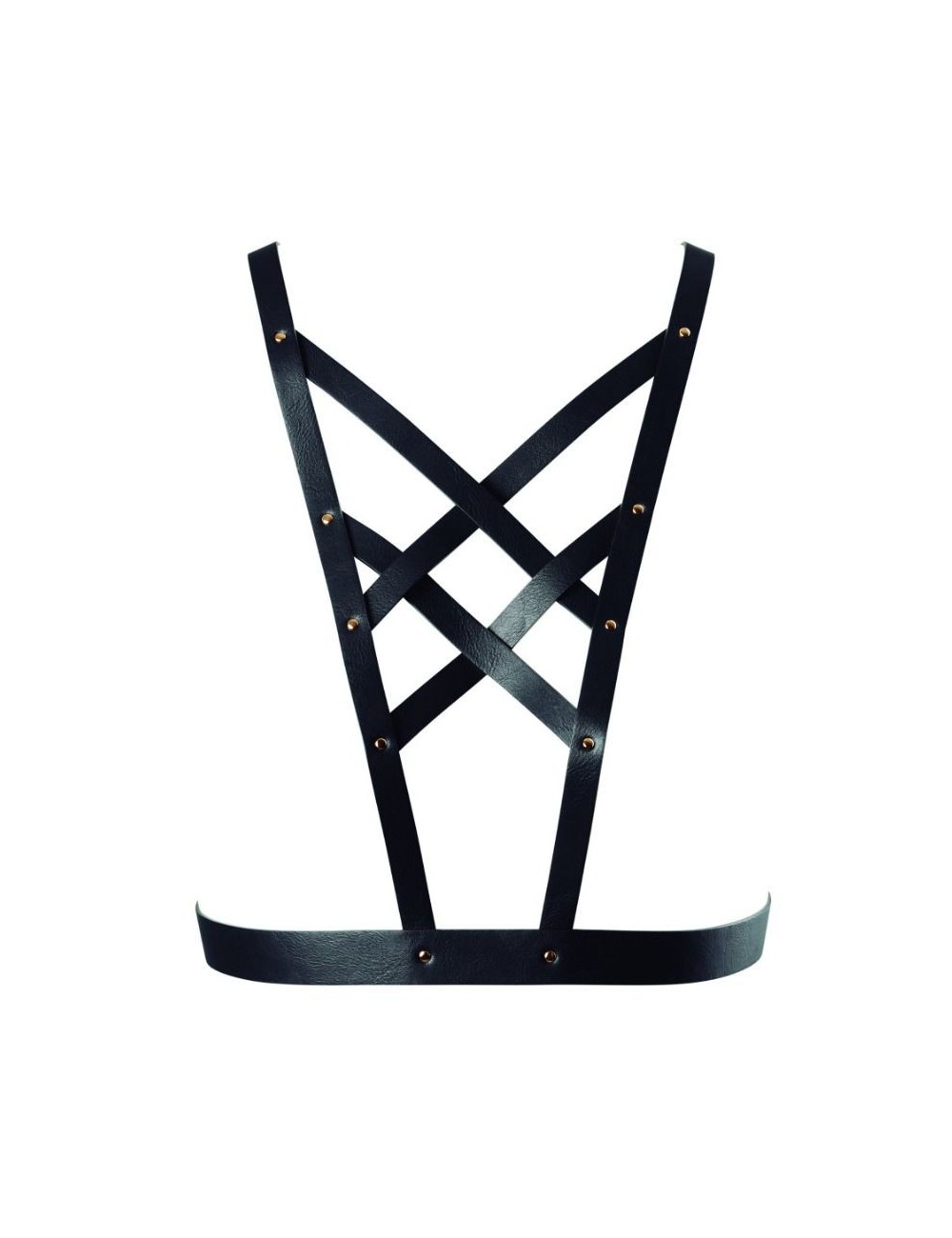 BIJOUX - INDISCRETS MAZE HARNAIS CROISÉ AVEC COLLIER NOIR BIJOUX - INDISCRETS MAZE HARNAIS CROISÉ AVEC COLLIER NOIR