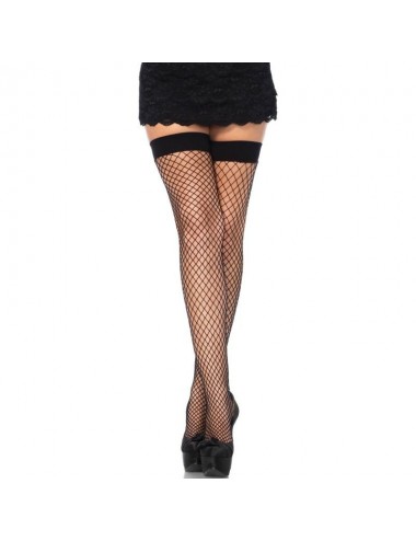 LEG AVENUE FISHNET CUISSARDS NOIR TAILLE UNIQUE