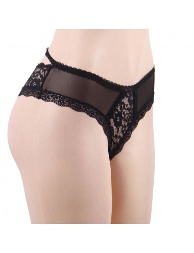 QUEEN LINGERIE - CULOTTE DENTELLE FLORALE L/XL