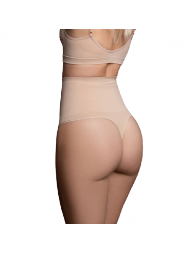 BYE-BRA - FAONNEUR SANS POINTS STYLE STRING BEIGE TAILLE S