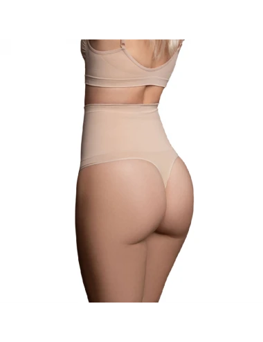 BYE-BRA - FAONNEUR SANS POINTS STYLE STRING BEIGE TAILLE S