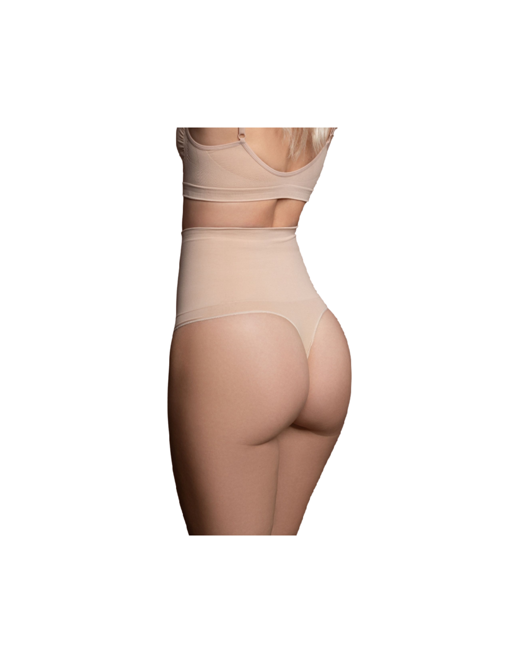 BYE-BRA - FAONNEUR SANS POINTS STYLE STRING BEIGE TAILLE M