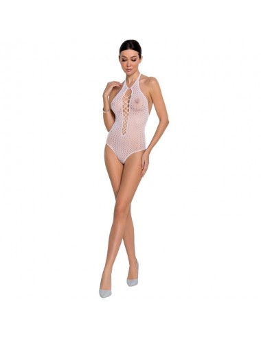 PASSION - FEMME BS088 BODYSTOCKING BLANC TAILLE UNIQUE