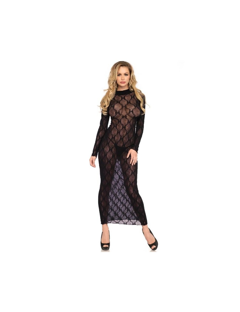 Lingerie - Robes et jupes sexy - Leg avenue robe longue noire taille unique - Leg Avenue Dresses/vestidos