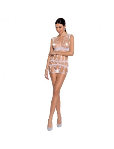 Lingerie - Robes et jupes sexy - Bodystocking passion femme bs089 - blanc taille unique - Passion Woman Bodystockings