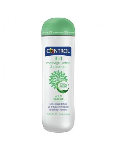 Control wild nature gel masaje 3 en 1 200 ml - Huiles de massage - CONTROL LUBS